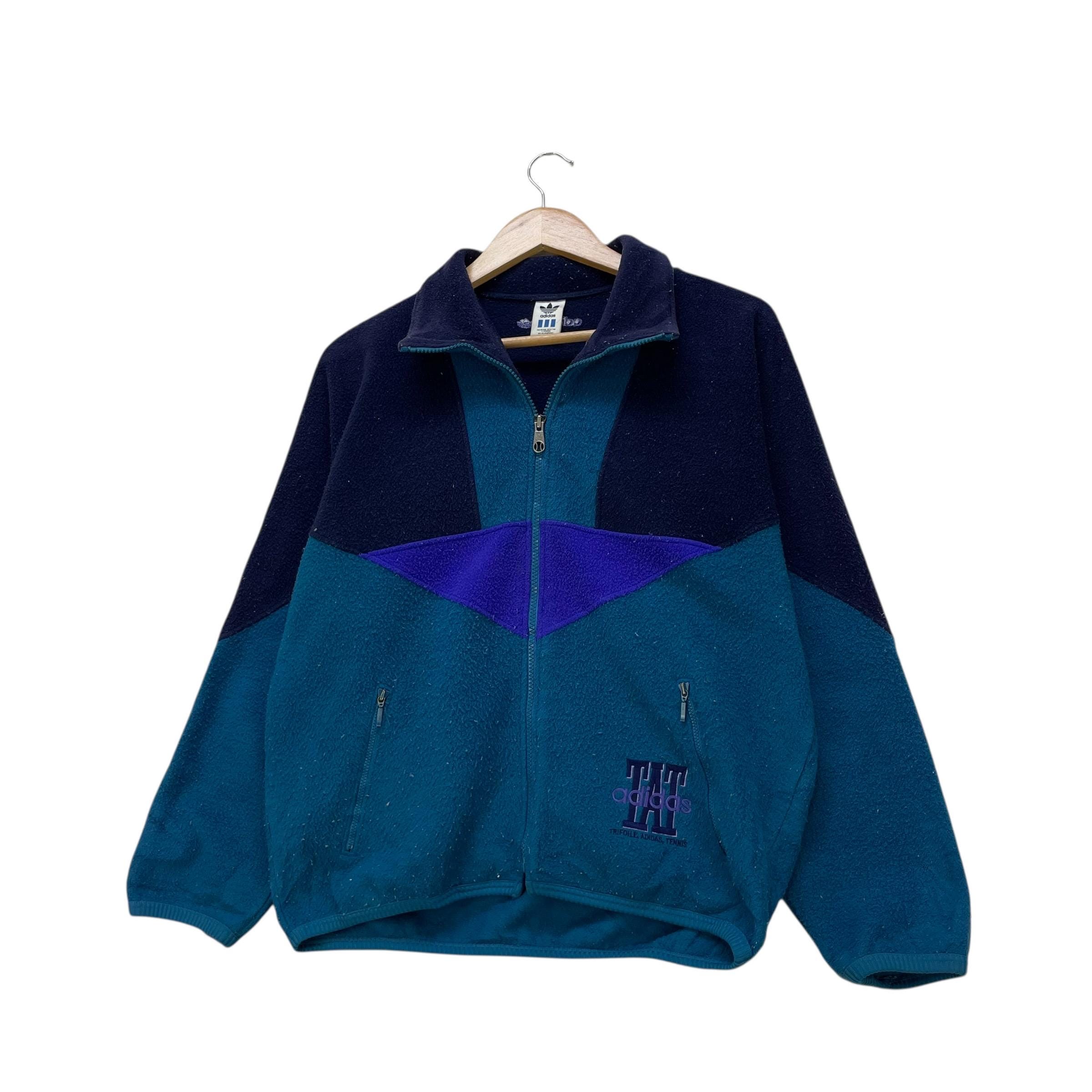 Vintage 90s Adidas Fleece V Pattern Multi Color Pullover Jacket - Etsy