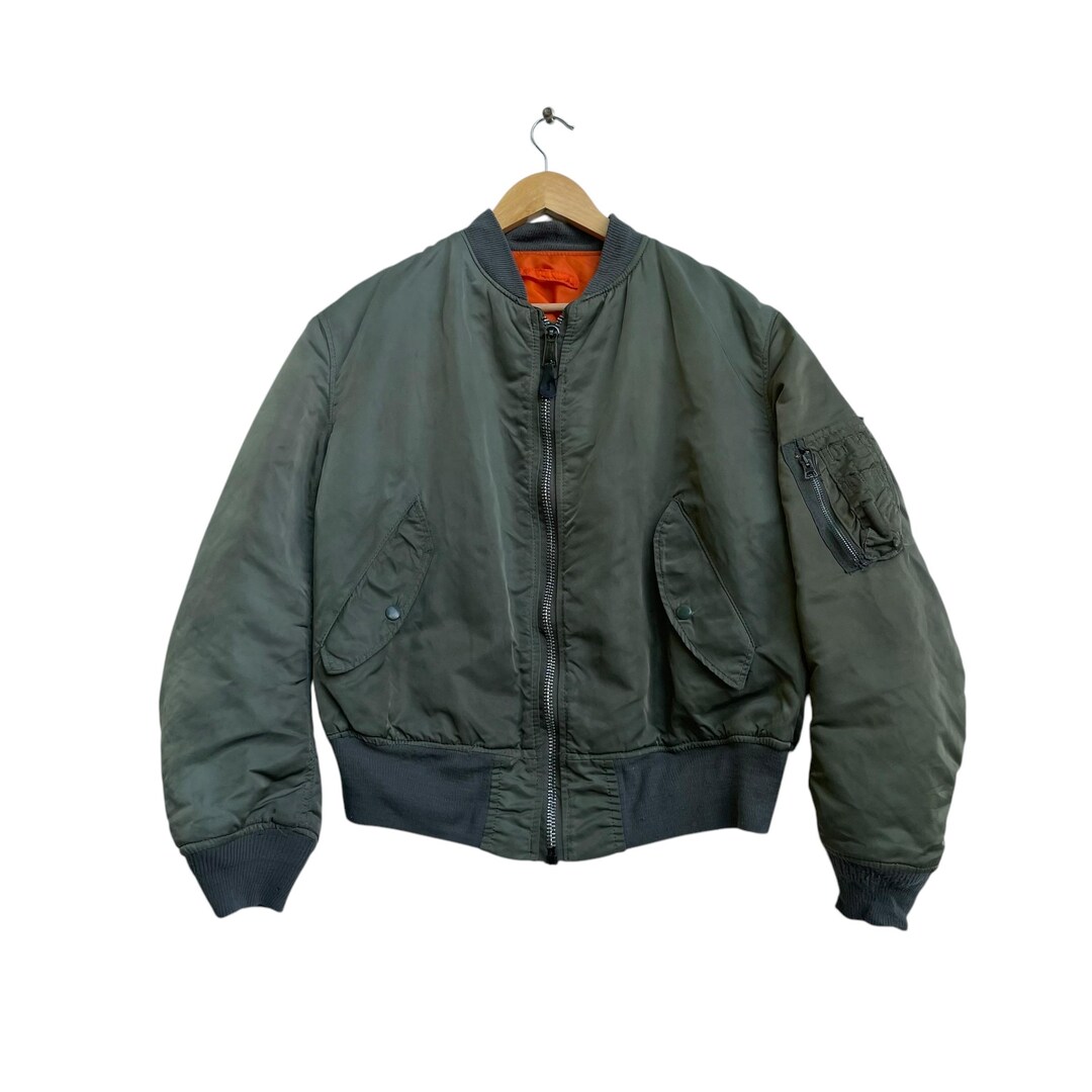 Vintage Alpha Industries MA-1 Bomber Jacket, USA Made (extra Large