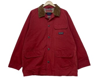 Vintage 90's BARN Coat Italian Lands' End Hunting Jacket Chore