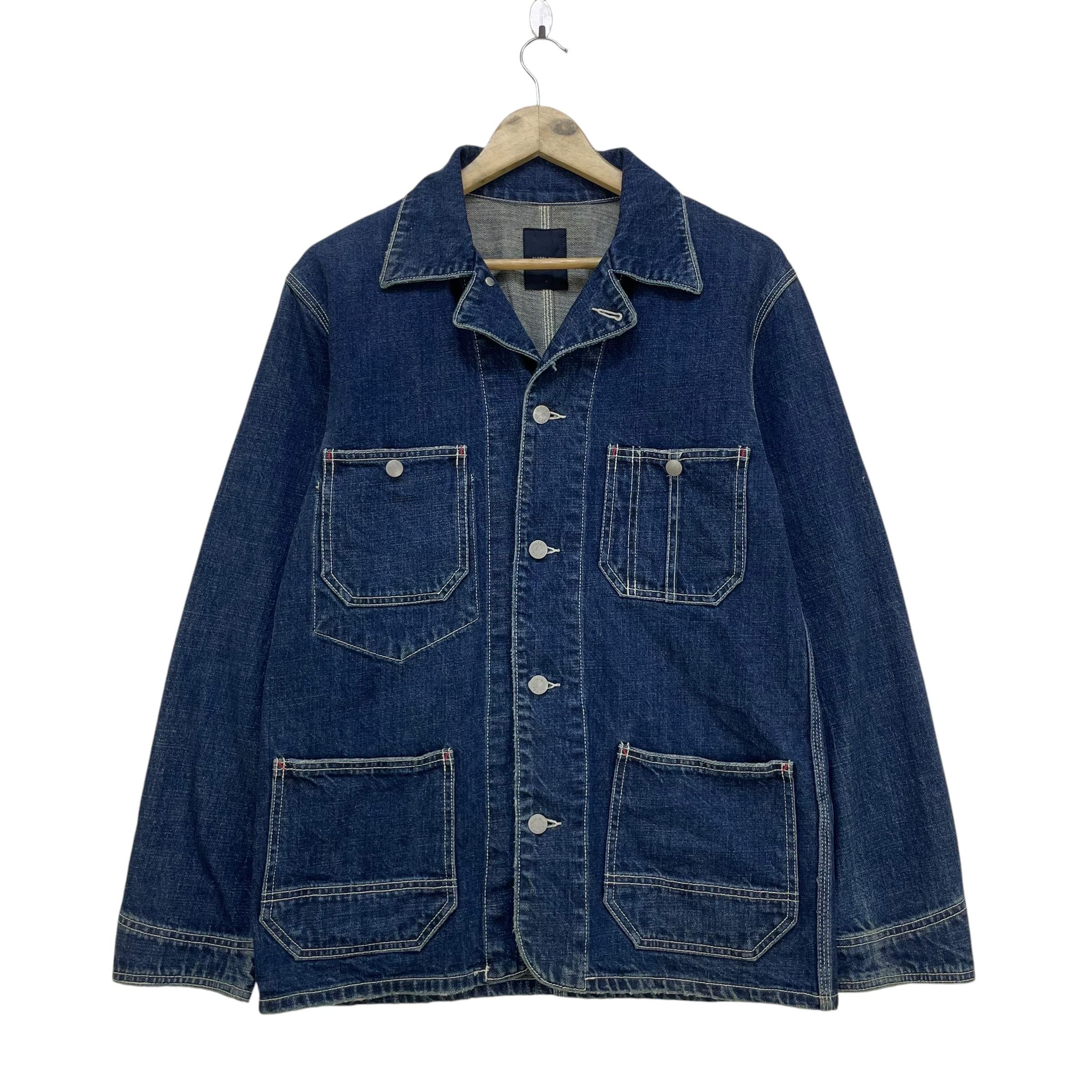 Vintage Global Work Union Made Workwear Denim Jacket Size Medium
