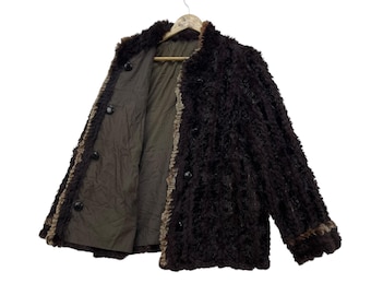 Chaqueta reversible vintage de Balmain con piel de conejo