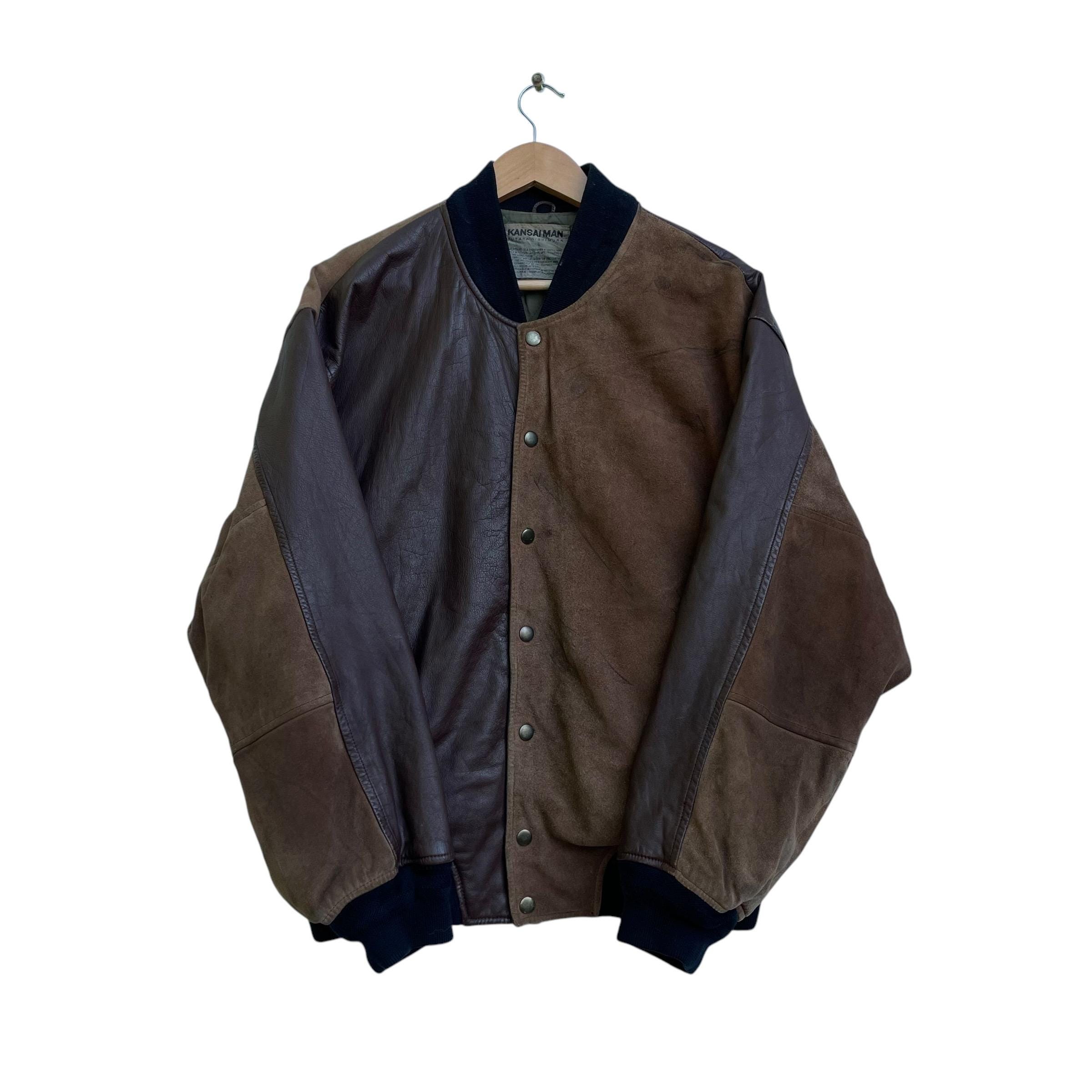 Vintage 90s Kansaiman Yutakanishimura Genuine Leather Bomber