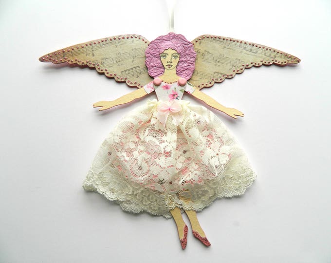 Angel Paper Doll Fairy Paper Doll Christmas Fairy Angel Art Etsy UK