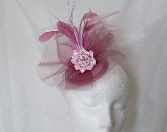 Blush Pink Fascinator Light Pink Baby 