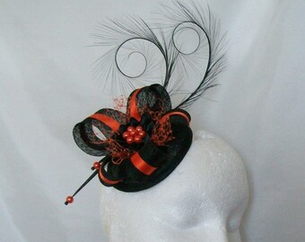 Tangerine Fascinator - Etsy UK