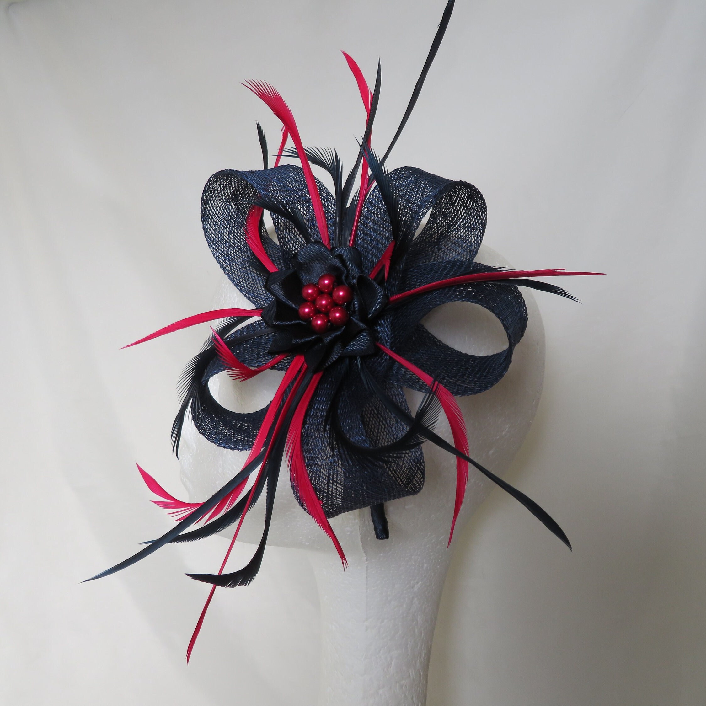 Navy Blue and Cerise Raspberry Pink 