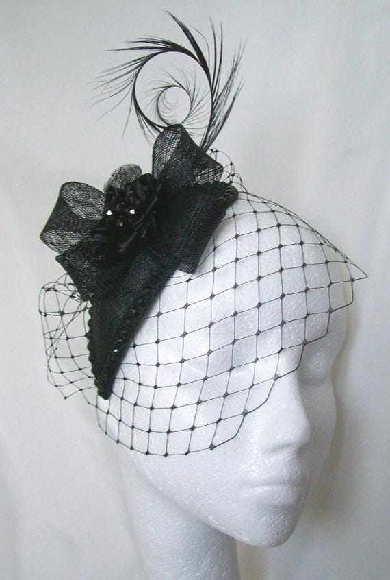 8161 Ladies Rhinestone Teardrop Fancy Wool Fascinator Cocktail Pillbox Cap HOW TO MAKE A TEARDROP PILLBOX FASCINATOR/ DIY EASY PILLBOX  main image 2