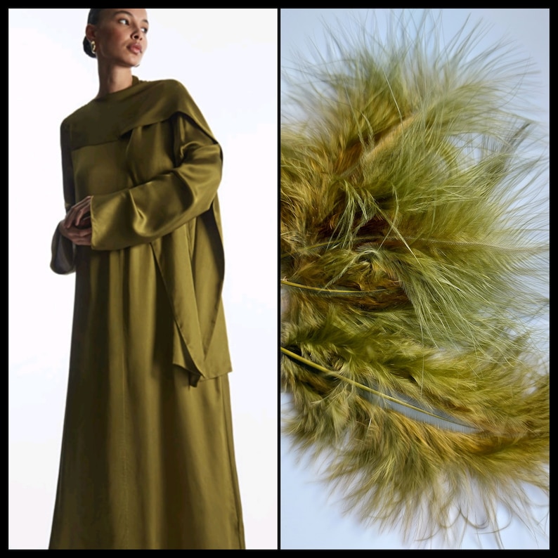 Olive Khaki Green Peacock Feather Pearl Crystal Chartreuse Vintage Regency Style Wedding Fascinator Party Races Made To Order image 9