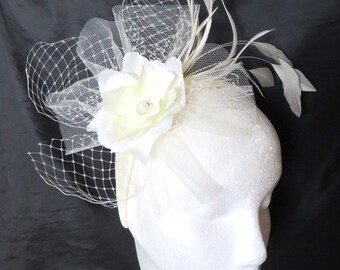 ZARA - Ivory Velour Felt Headband With Swarovski Crystals  display picture 2