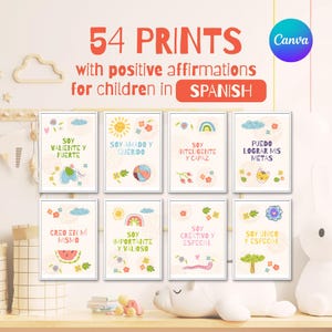 54 Tarjetas de Afirmación Digitales para Autoestima y Bienestar | Afirmaciones Positivas para Imprimir | PDF Descargable al Instante