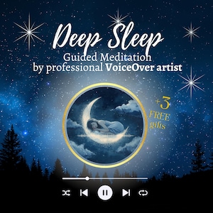 Meditación guiada para un sueño profundo | Audio de relajación con voz suave (Descarga instantánea)