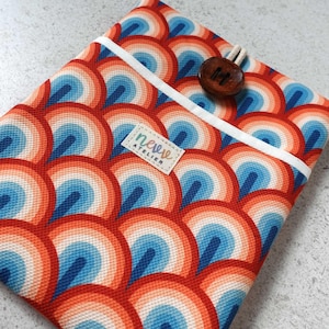 Retro Kindle Paperwhite Sleeve: Colorful E-Reader Pouch, Handmade