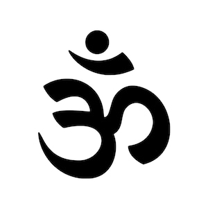 Symbole Om SVG | Minimaliste Aum Vectoriel | Conception de yoga et de méditation
