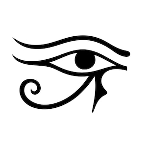 Occhio di Horus SVG / Simbolo di protezione dell'antico Egitto / File vettoriale spirituale (SVG + PNG 6000x4000)