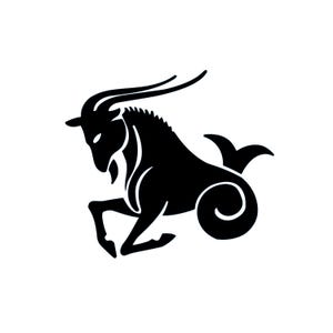 Capricorno SVG / Simbolo zodiacale minimalista / File di taglio Cricut per astrologia