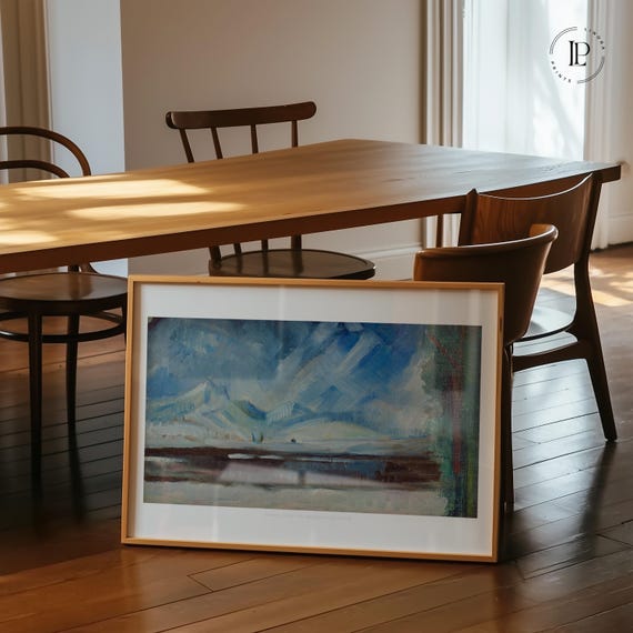 Arnold Peter Weisz-Kubínčan "Winter Landscape" ca. 1930 Framed Poster – Expressionism | Giclée Art Print with White Border, Horizontal