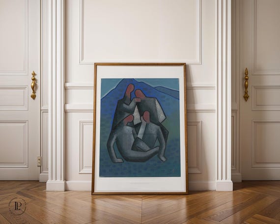Mikulas Galanda "Robbers" framed poster – Expressionism | Giclée art print with white border