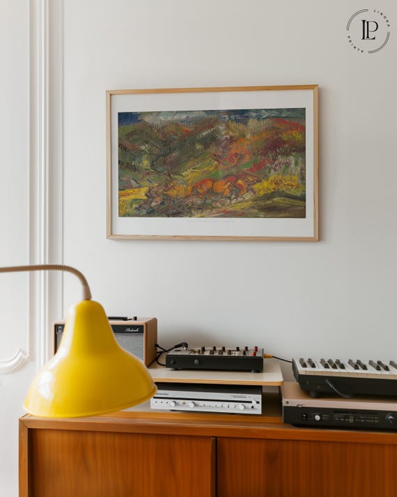 Arnold Peter Weisz-Kubínčan "Summer" ca. 1930 Framed Poster – Expressionism | Giclée Art Print with White Border, Horizontal
