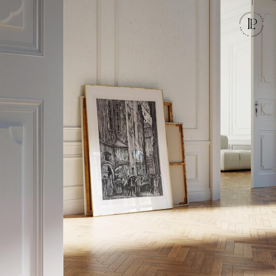 Hugo Steiner-Prag "Murder" 1920s framed poster – Drama in Expressionism | Giclée art print with white border