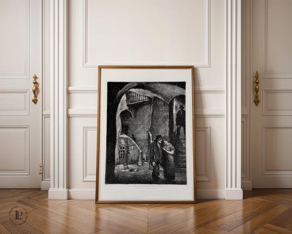 Hugo Steiner-Prag "Vice" c. 1916 Poster Unframed – Dark Fantasy Illustration | Giclée Art Print Vertical