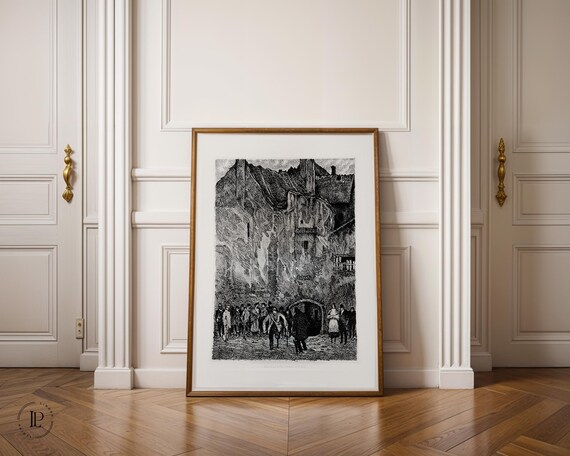 Hugo Steiner-Prag "The Marked Ones" c. 1916 Poster Unframed – Dramatic Composition | Giclée Art Print Vertical