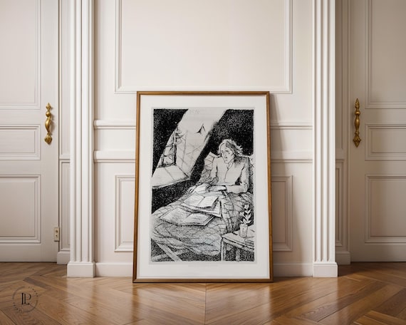 Hugo Steiner-Prag "Untitled II" c. 1916 Poster unframed – Dark Art Print | Giclée Art Print Vertical