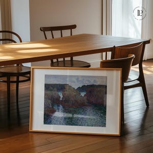 Claude Monet "Rocce vicino a Port-Goulphar, Belle-Île" Poster senza cornice – Impressionismo francese | Stampa artistica Giclée orizzontale