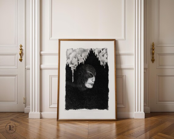 Hugo Steiner-Prag "The Golem" c. 1916 Poster Unframed – Legendary Figure | Giclée Art Print Vertical