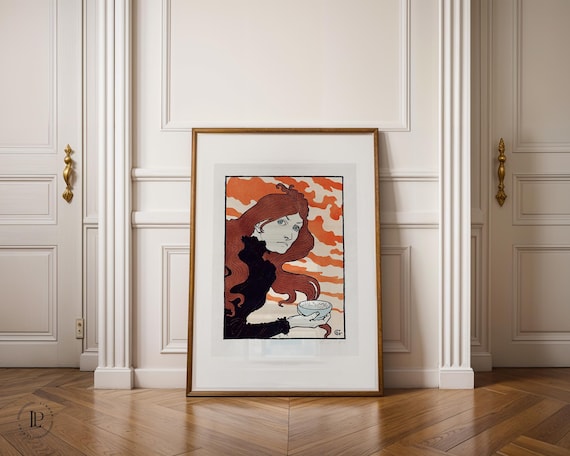 Eugène Grasset "Vitrioleuse (The Acid Thrower)" 1894 Poster unframed – Art Nouveau Art | High-quality art print with white border