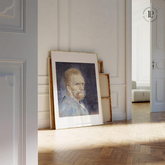 Vincent van Gogh "Self-Portrait" 1887 Poster Unframed – Post-Impressionism | Giclée Art Print with White Border Vertical
