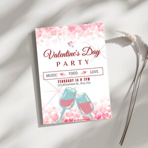 Valentinstagskarte und Einladungspaket
