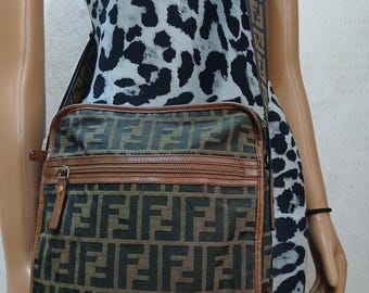Fendi Zucca Vintage Messenger Bag