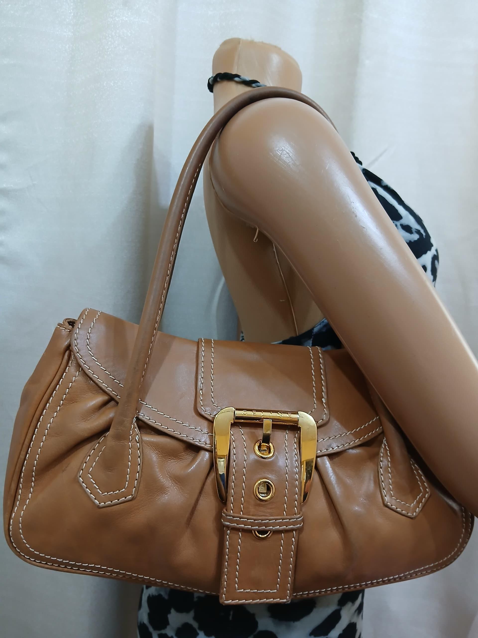Celine Vintage Buckle Shoulder Bag - Etsy