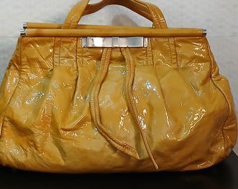 Y2k Vintage MIU MIU Leather Handbag. Grey Quilted Shoulder Bag