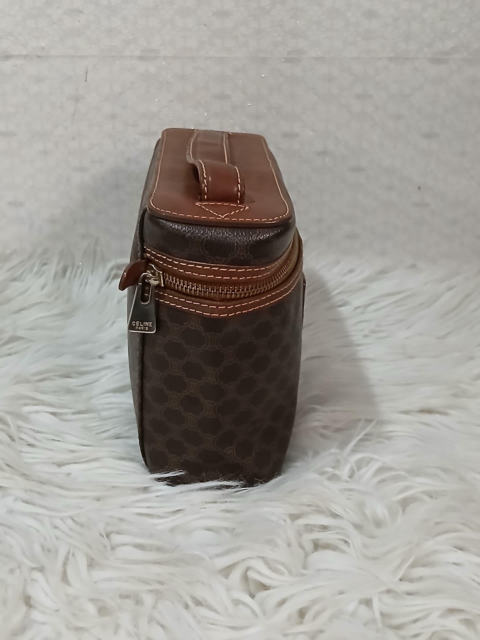 Celine Macadam Canvas Vanity Cosmetic Pouch - Etsy UK