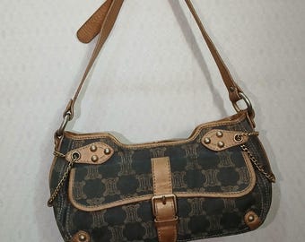 Celine Macadam Shoulder Bag in Denim