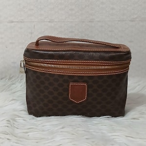 Celine Macadam Canvas Vanity Cosmetic Pouch