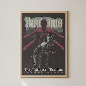 Blasphemous His Holiness Escribar Portrait Poster | A1 A2 | Printed Poster