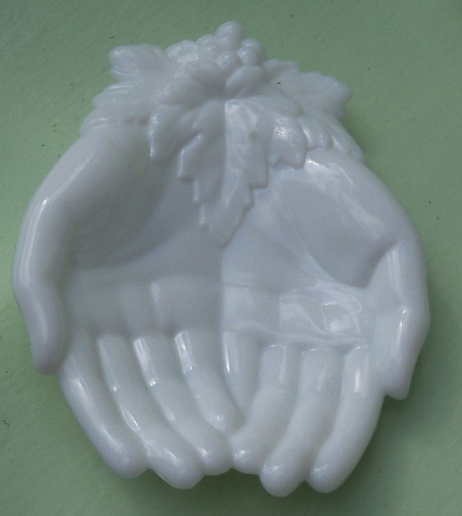 Milk Glass Hands Tray Westmoreland White Glass Dish Etsy