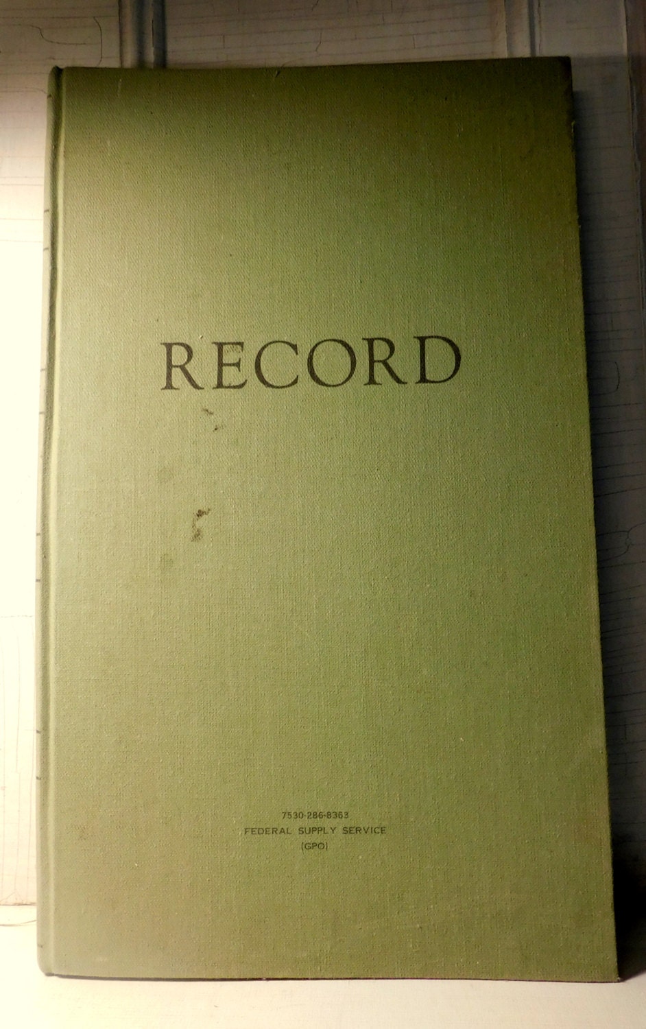 Vintage Record Keeping Book Journal Lined Pages FREE SHIPPING Etsy