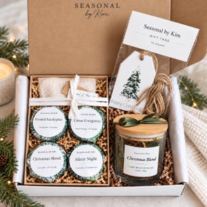 Christmas Morning Gift Set | Shower Steamers, Simmer Pot Jar & Gift Tags
