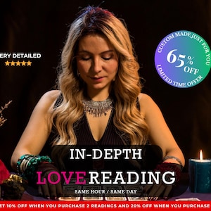 In-Depth Love Reading, Medium reading, love reading, Delve Deep into Your Heart's Desires, Authentic Love Tarot, Telepathy Reading, Insights