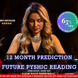 12 Month Psychic Reading, Psychic Future Predictions for Love, Money & Life, Monthly Spiritual Insights