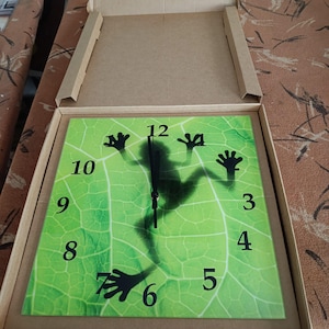 Stikla pulkstenisD350*350mm, Reloj de pared de cristal, Tamaño: D350×350mm