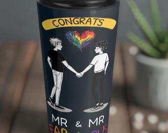 Spersonalizowany kubek Pan i Pan: prezent na ślub dla osób homoseksualnych