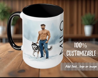 Taza de café de cerámica personalizada: taza de té personalizada, diseña tu propia taza.