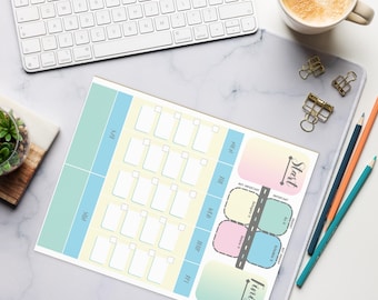 Tear-Off Weekly Roadmap Planner | Notepad | Organize Tasks, Life, & Wellness