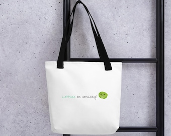 Lettuce Be Amazing Tote Bag - Trendy Reusable Bag, Gift for Food Lovers