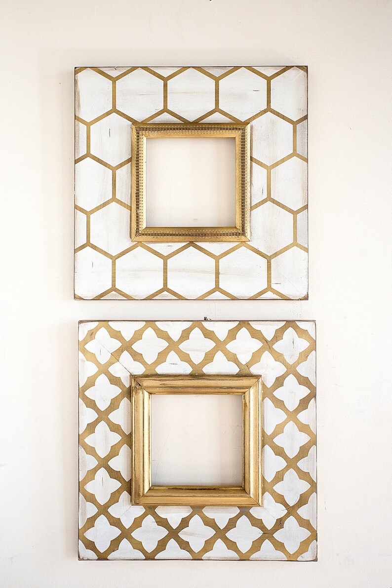 Metallic 8X8 2Frame Gold Frame Set Etsy