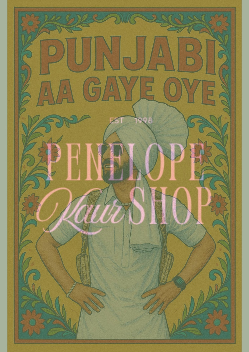 Oye Sign Punjabi Aa Gaye Oye Sign: Jago Wedding Entrance Decor (printable ...
